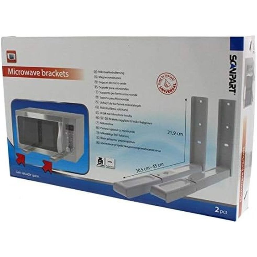 St�tte til mikrob�lgeovn Elka Pieterman 73.000.055.10 Hvid 35 kg #6