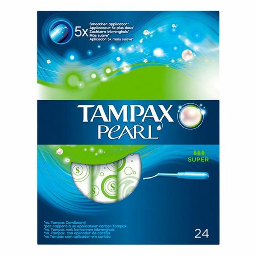 Pakke med tamponer Pearl Super Tampax Tampax Pearl (24 uds) 24 uds #1