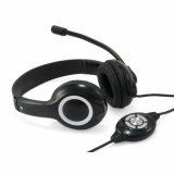 Hovedtelefoner med mikrofon Conceptronic CCHATSTARU2B Sort Rd/Sort #1