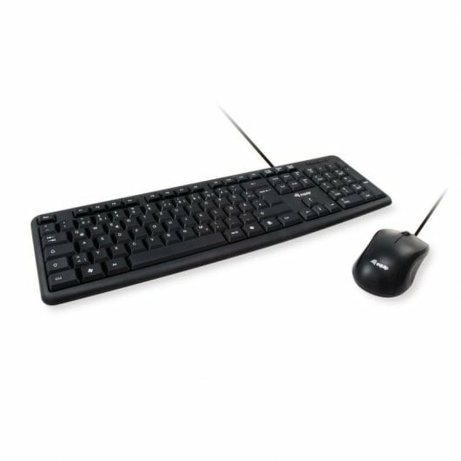 Tastatur og mus Equip 245201 Sort Spansk qwerty Spansk #1