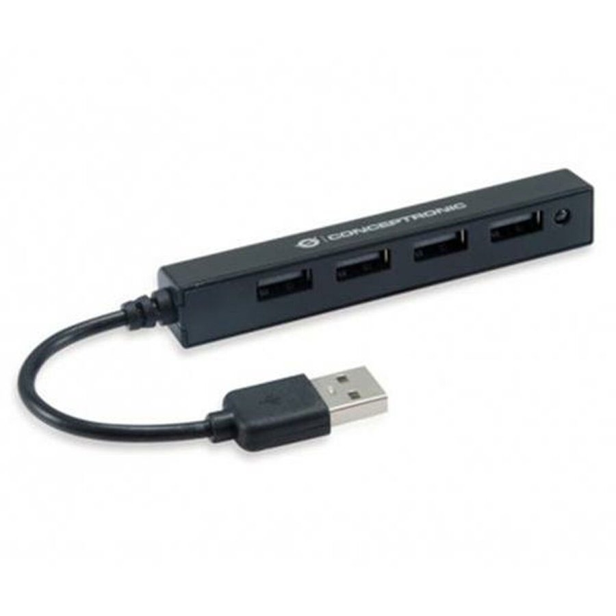 USB Hub Conceptronic HUBBIES05B Sort #1