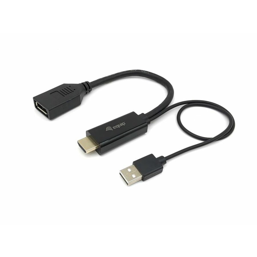 HDMI til DisplayPort-adapter Equip 119039 Sort 15 cm #1