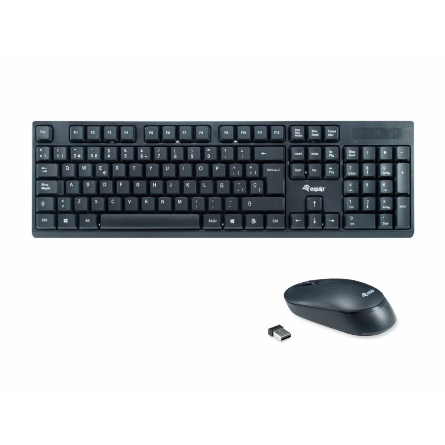 Tastatur Equip 245221 Sort Spansk qwerty Spansk #5