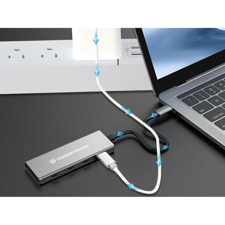 USB Hub Conceptronic 110519607101 Slvfarvet #7