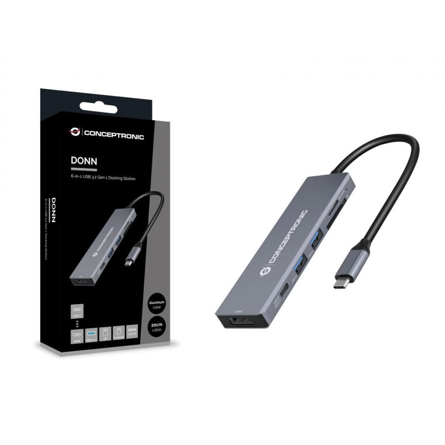USB Hub Conceptronic 110520207101 Gr 100 W #2