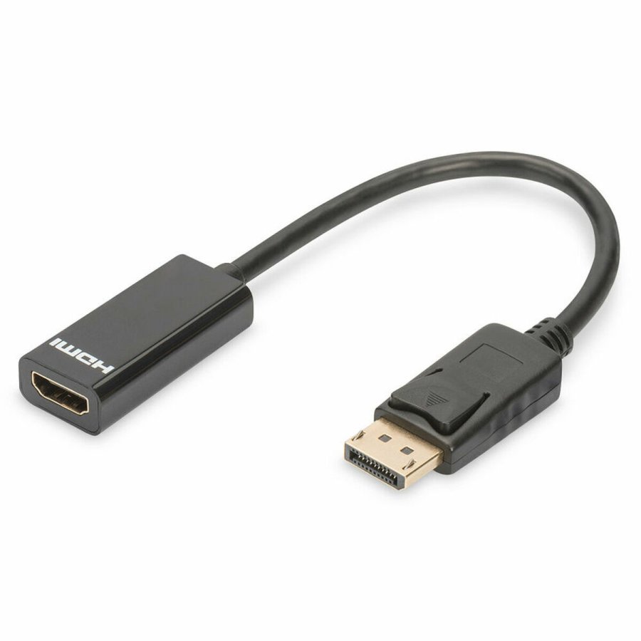DisplayPort til HDMI-adapter Digitus AK-340400-001-S Sort 15 cm #1