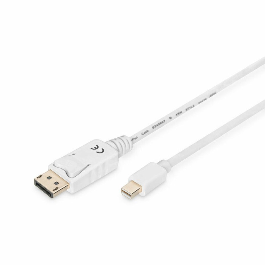MiniDisplayPort til Displayport kabel Digitus AK-340102-020-W Hvid 2 m #1