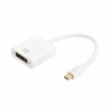 Mini DisplayPort til DVI-adapter Digitus AK-340406-001-W Hvid Sort #1