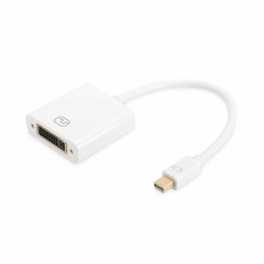 Mini DisplayPort til DVI-adapter Digitus AK-340406-001-W Hvid Sort #1