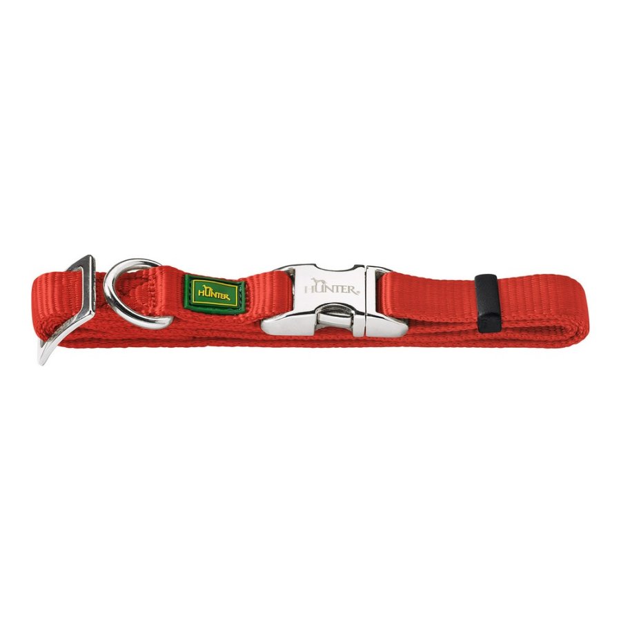 Hundehalsbnd Hunter Alu-Strong Rd Strrelse M (40-55 cm) #1