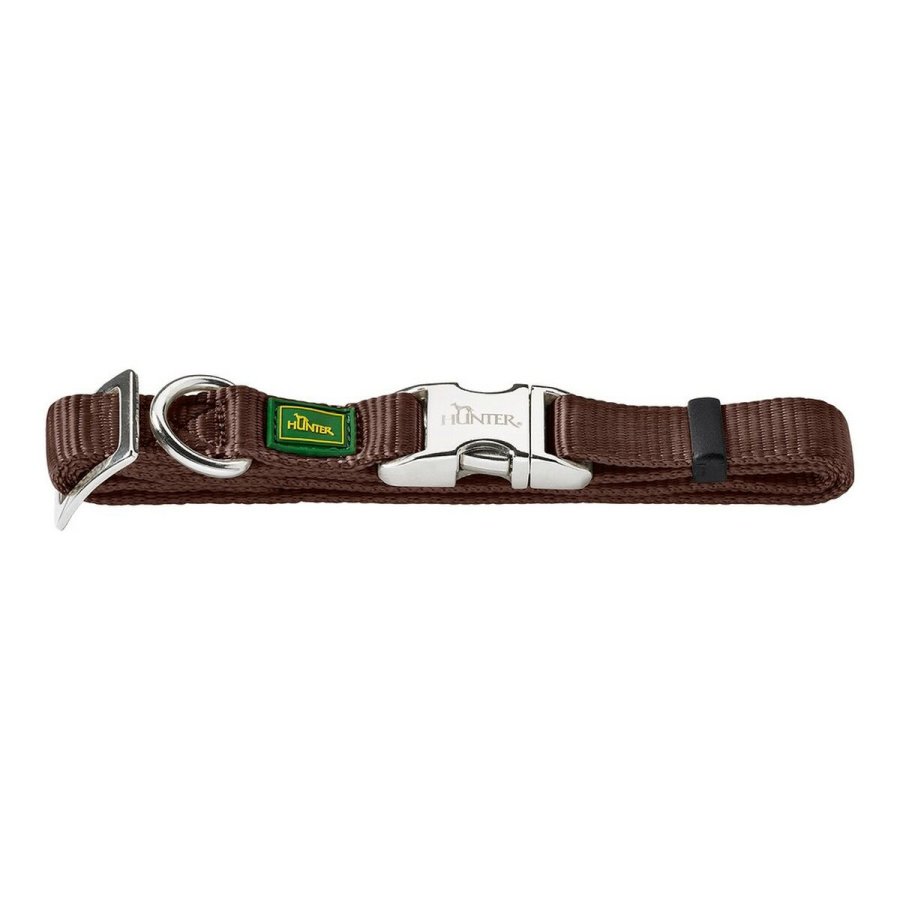 Hundehalsbnd Hunter Alu-Strong Brun Strrelse L (45-65 cm) #1