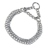 Hundehalsbnd Hs Sprenger Slvfarvet 2 mm Dobbelt Links (50 cm) #1