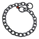 Hundehalsbnd Hs Sprenger Sort 4 mm Links Semi-lang (74 cm) #1