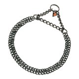Hundehalsbnd Hs Sprenger Sort 2 mm Dobbelt Links (50 cm) #1
