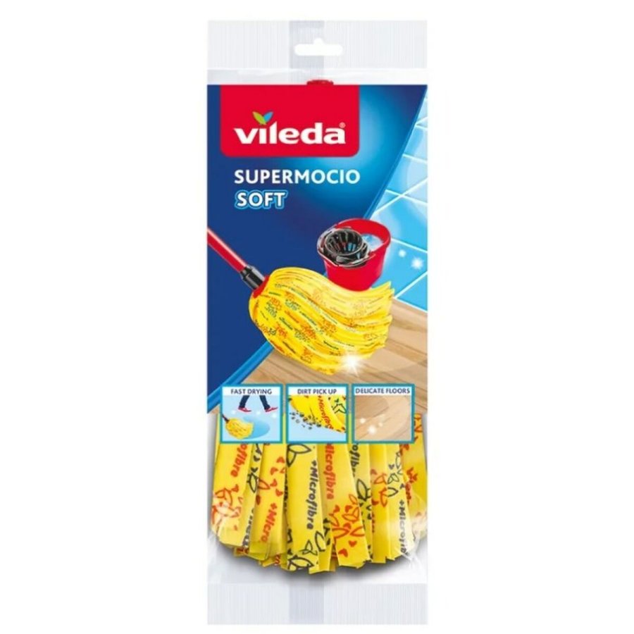 Gulvmoppe Vileda Supermocio Soft Gul Sort #9