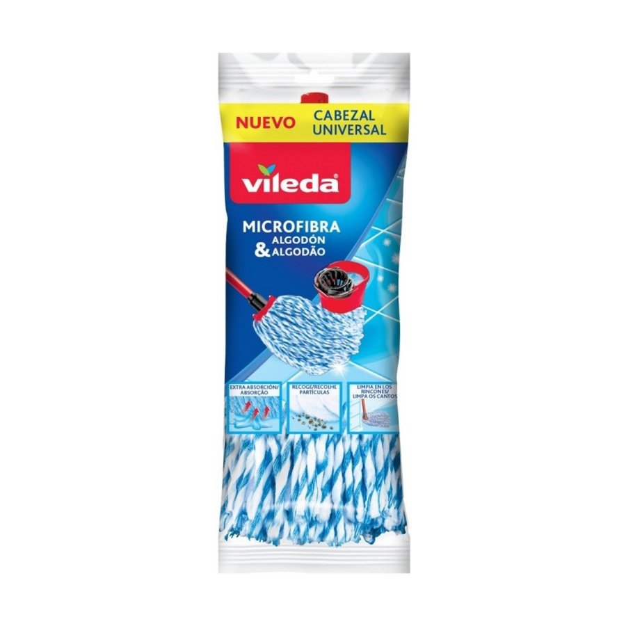 Gulvmoppe Vileda Hvid Bomuld #5
