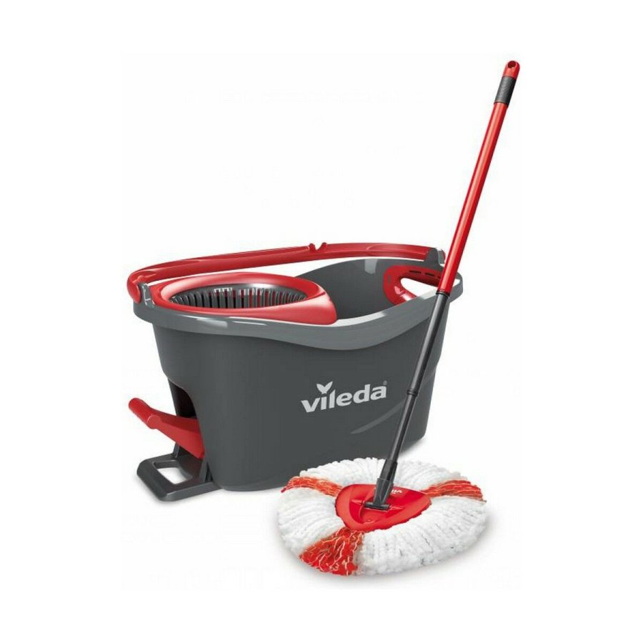 Mop with Bucket Vileda mop en steel Supermocio 3Action Hvid Rd Mikrofibre #9