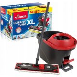 Mop with Bucket Vileda Ultramat Turbo XL Sort Rd Mikrofiber #1
