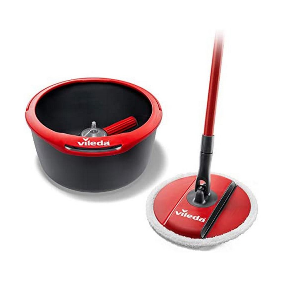 Mop with Bucket Vileda Spin & Clean Roterende polypropylen #1