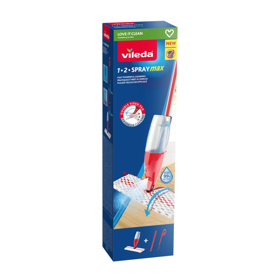 Gulvmoppe Vileda 1.2 Spray Max Hvid Rd Mikrofiber Plastik (1 Dele) #5