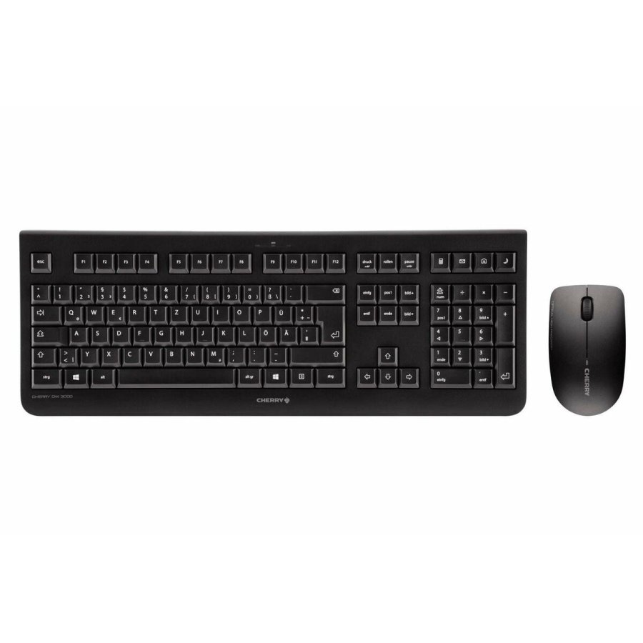 Tastatur og mus Cherry DW3000 Qwertz Tysk Sort #2