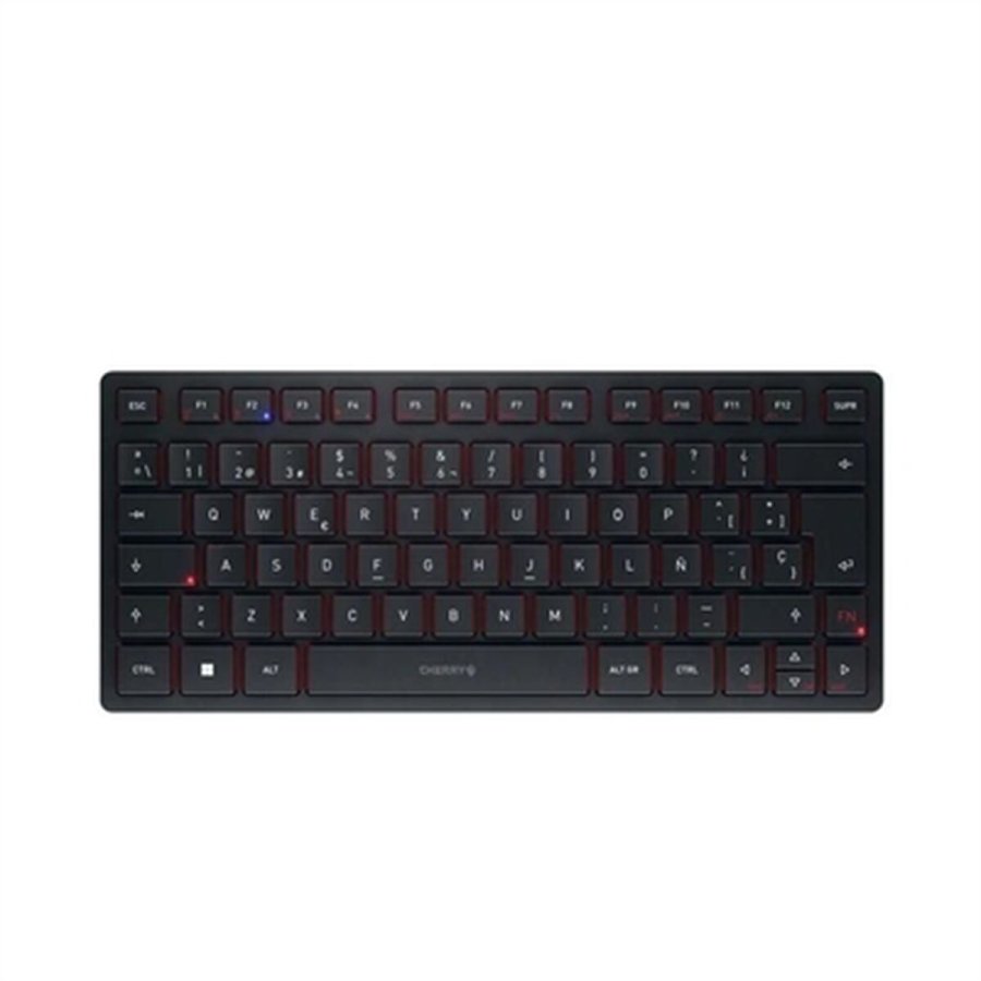 Tastatur Cherry KW 9200 MINI Spansk qwerty Sort #1