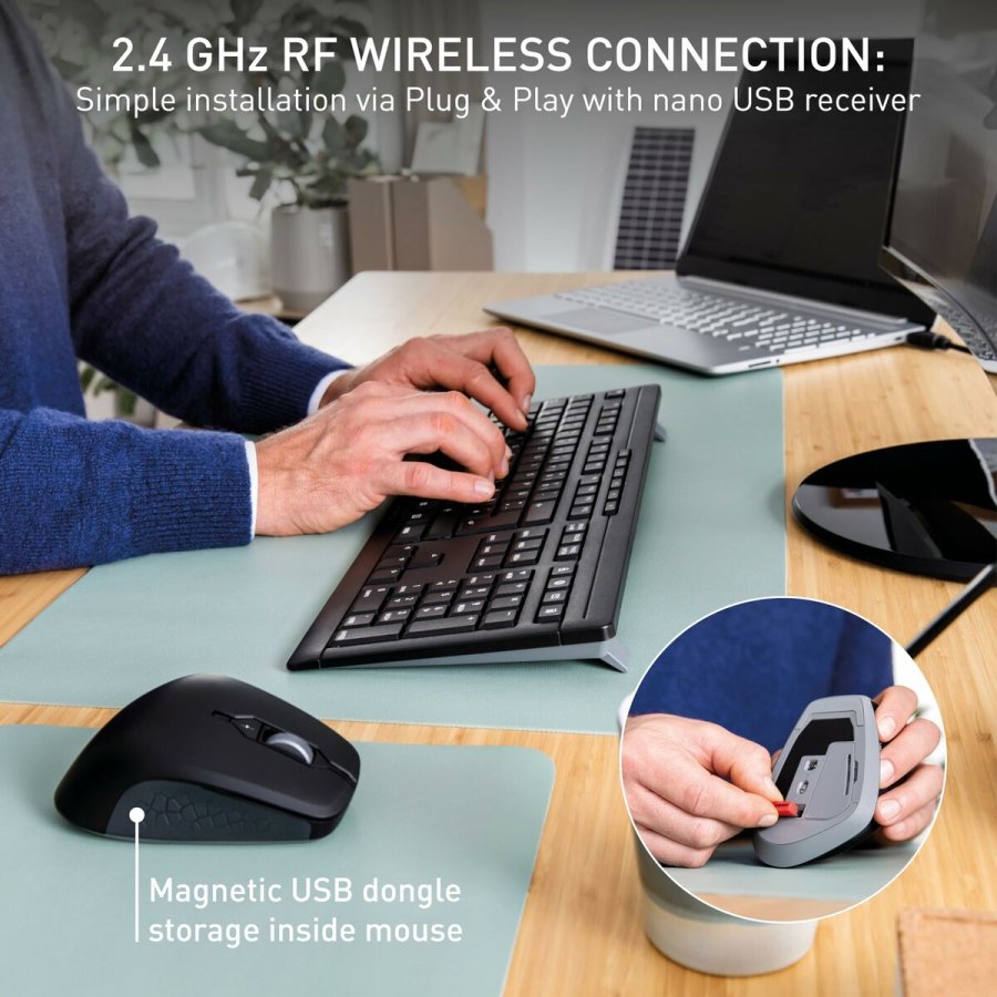 Tastatur og mus Cherry JD-8550FR-2 Sort Fransk Azerty Fransk #7