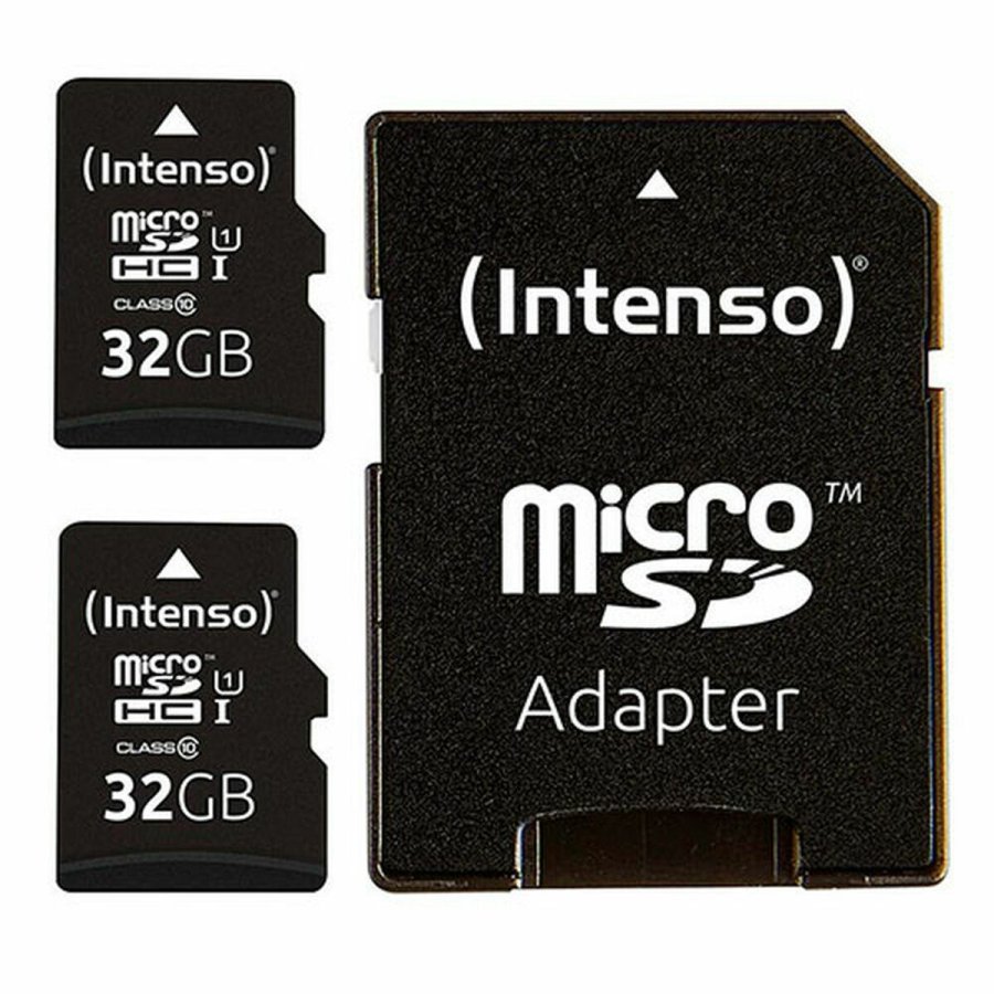 Mikro-SD-hukommelseskort med adapter INTENSO 32 GB x 2 #1
