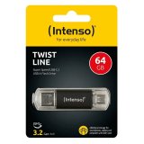 USB-stik INTENSO Twist Line 256 GB Antracit (2 enheder) #3