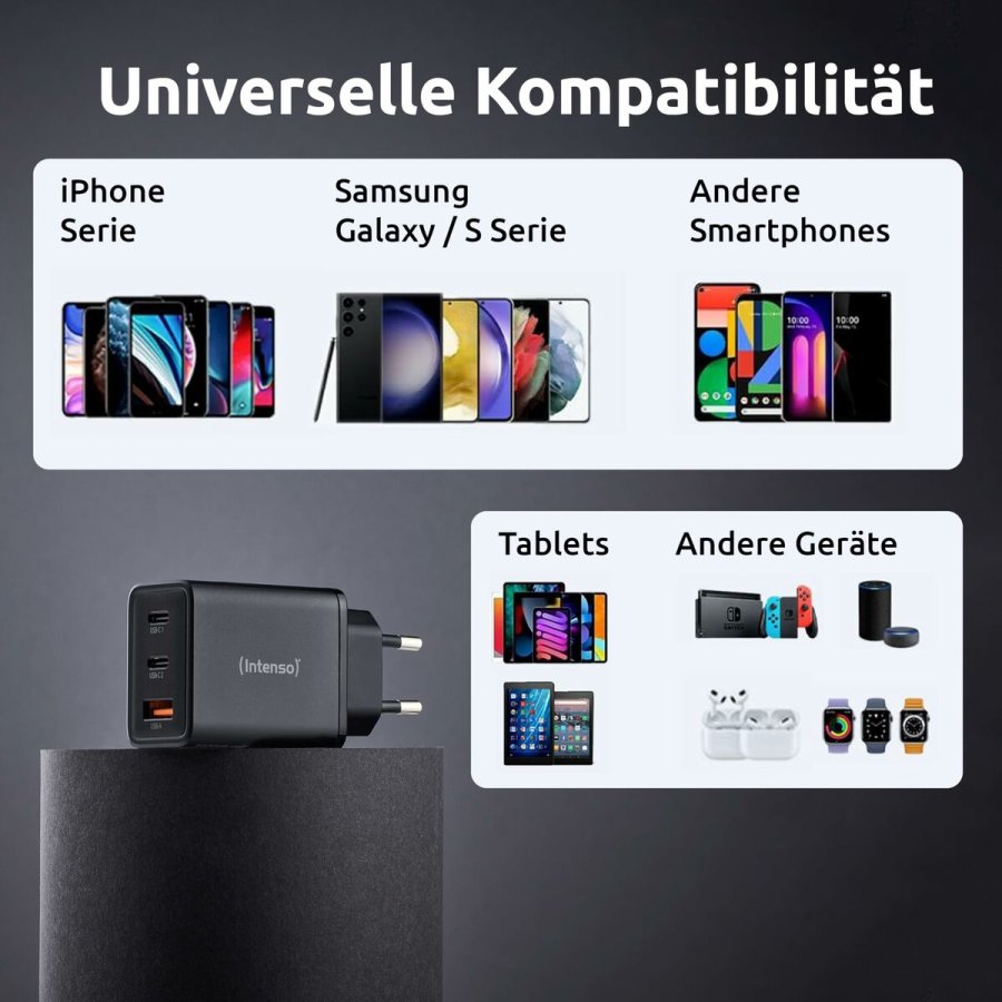 Vgoplader INTENSO W65ACC Sort 65 W #7