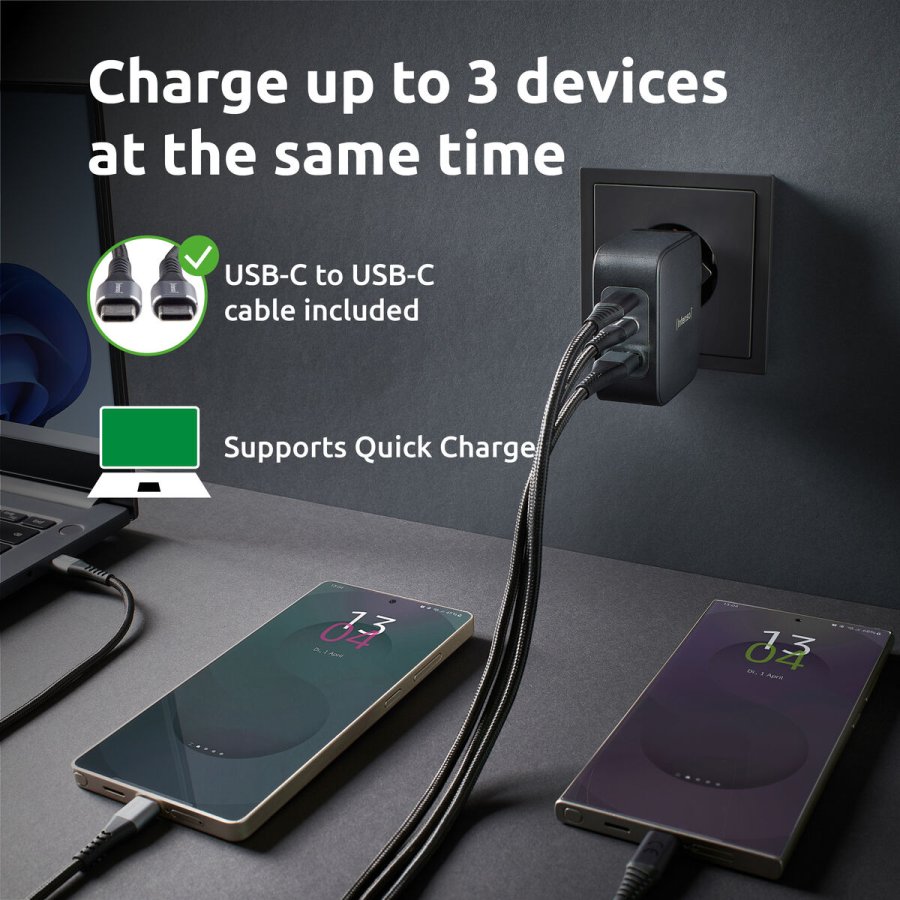 Vgoplader INTENSO GaN W100ACC Sort 100 W #4