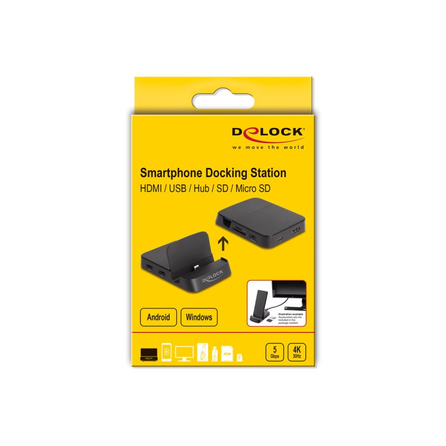 Dock/opladningsbase DELOCK 88018 Sort #1