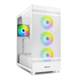 ATX Semi-t�rn kasse Sharkoon Rebel C50 RGB ATX Hvid #1