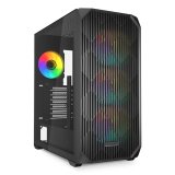 ATX Semi-t�rn kasse Sharkoon AK3 RGB Sort #1