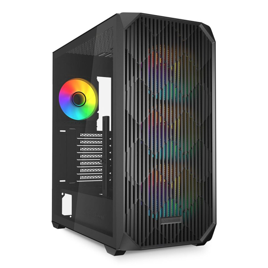 ATX Semi-t�rn kasse Sharkoon AK3 RGB Sort #1
