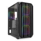 ATX Semi-t�rn kasse Sharkoon AK5M RGB Sort #1