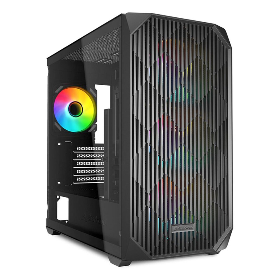 ATX Semi-t�rn kasse Sharkoon MK3 RGB Sort #1