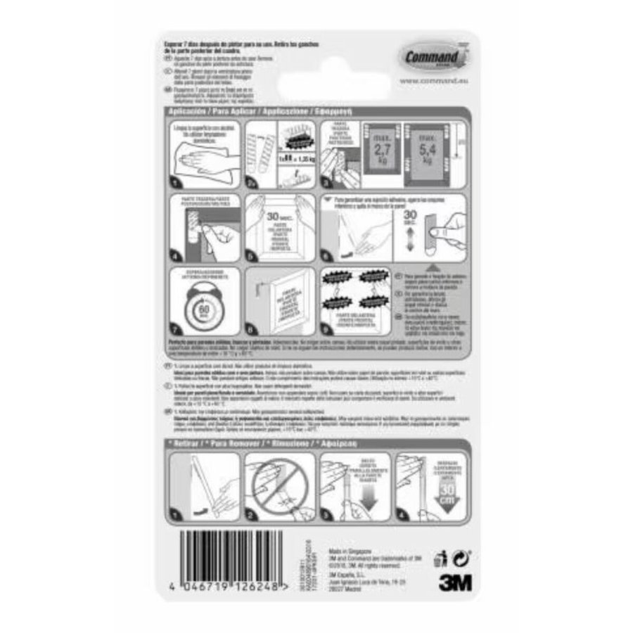 Skoletaske 3M 7100127044 Hvid (4 enheder) #7