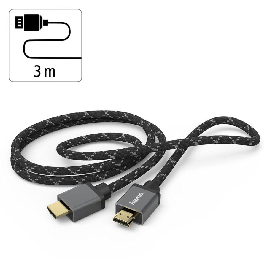 HDMI-kabel Hama 00205240 Sort Gr� 3 m #6