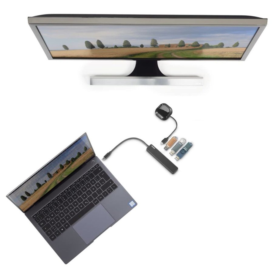 USB Hub Hama 00200117 Sort 60 W #7