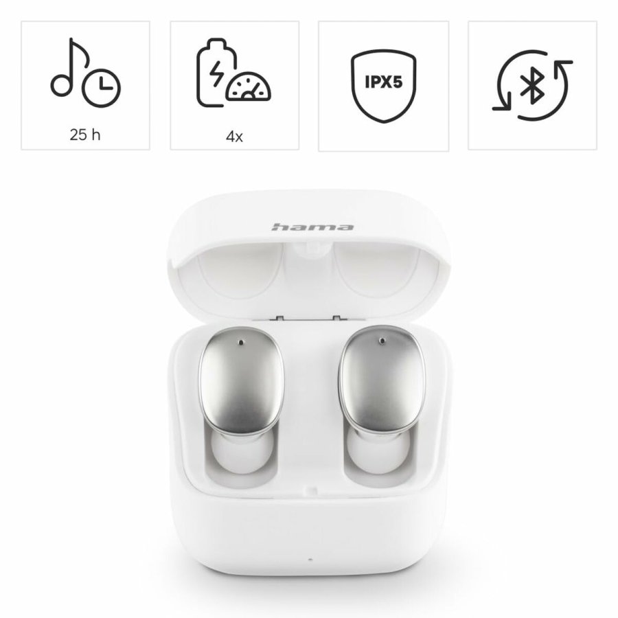 Hovedtelefoner Hama 00184109 Hvid #7