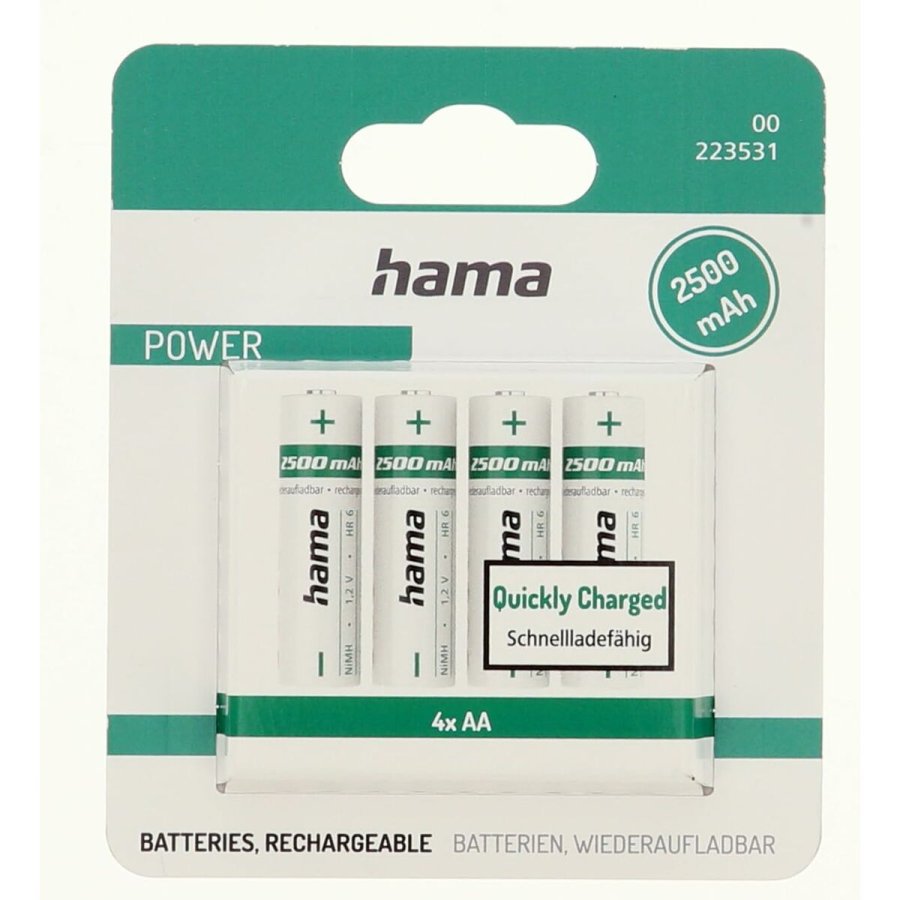 Genopladelige batterier Hama 00223531 2500 mAh 1,2 V AA (4 enheder) #2