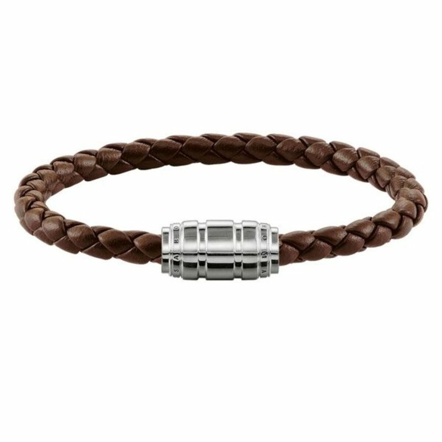 Unisex armbnd Thomas Sabo UB0019-823-2 Slvfarvet Brun 18,5 cm 16,5 cm #1