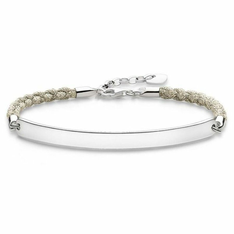 Armbnd til kvinder Thomas Sabo LBA0029-173-19 Slvfarvet Hvid 15-18 cm 19,5 cm #1