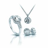 S�t med halsk�de og �reringe Diamonfire 1312691917170 Ring #2