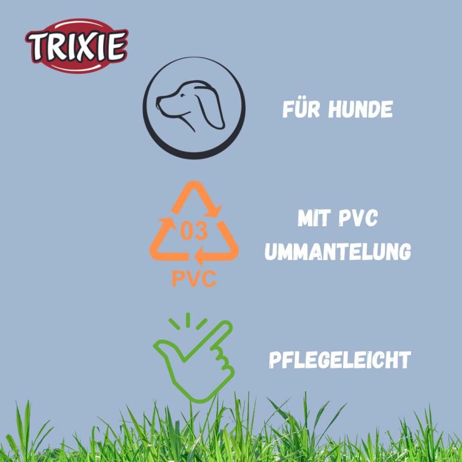 Hundehalsbnd Trixie CityStyle Lysegr L/XL 50-57 cm #4