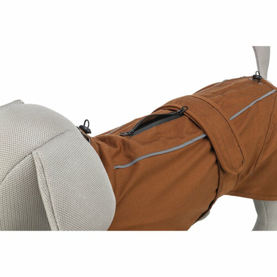 Hund regnfrakke Trixie Orange S #6