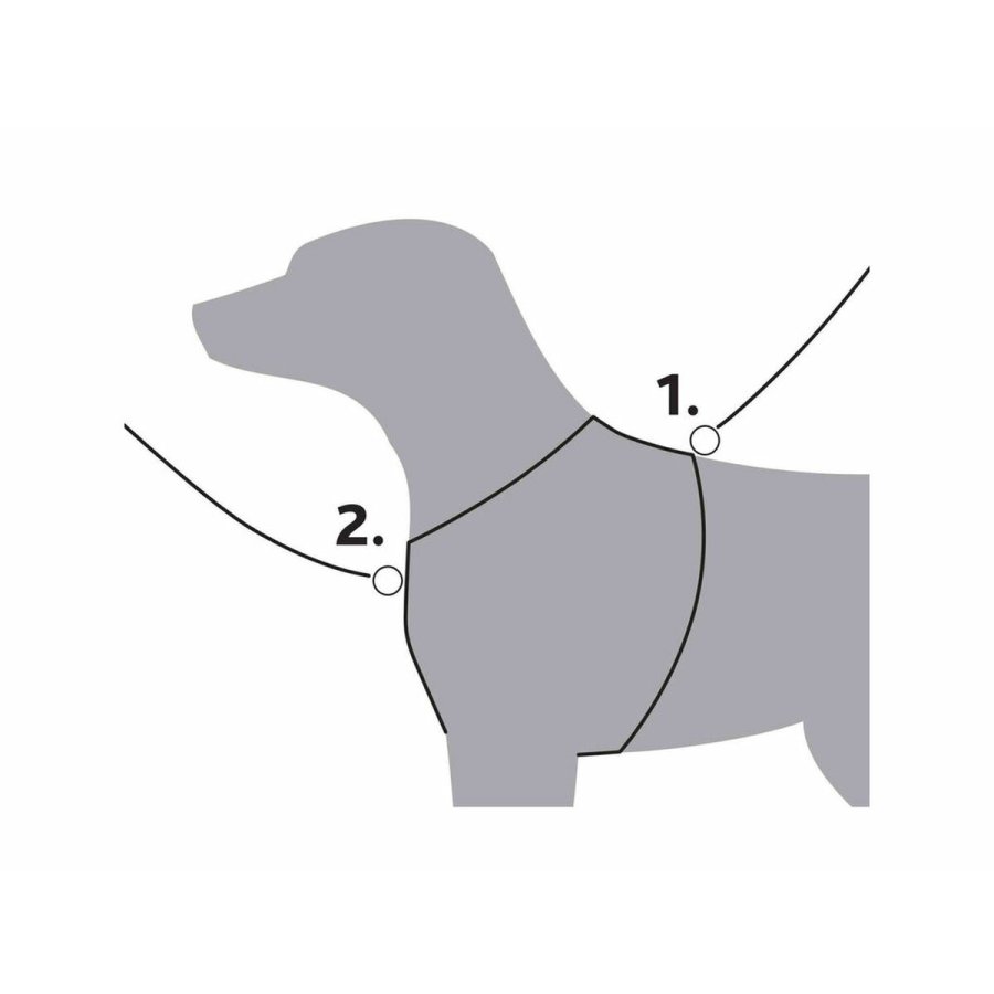 Hundesele Trixie Premium Trekking Grafit Lysebl XL #3