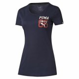 Kortrmet T-shirt til Kvinder Puma Style Athl Tee Mrkebl #1