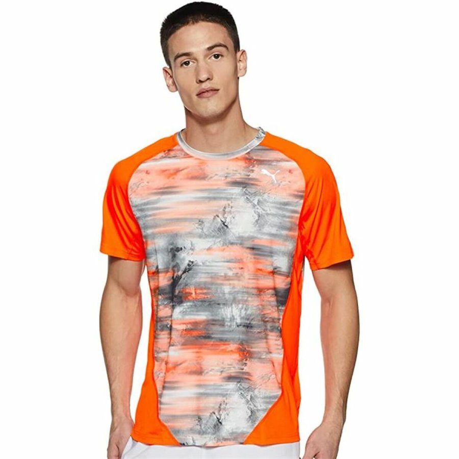 Kortrmet T-shirt til Mnd Graphic Tee Shocking Puma  Graphic Tee Shocking Orange #1